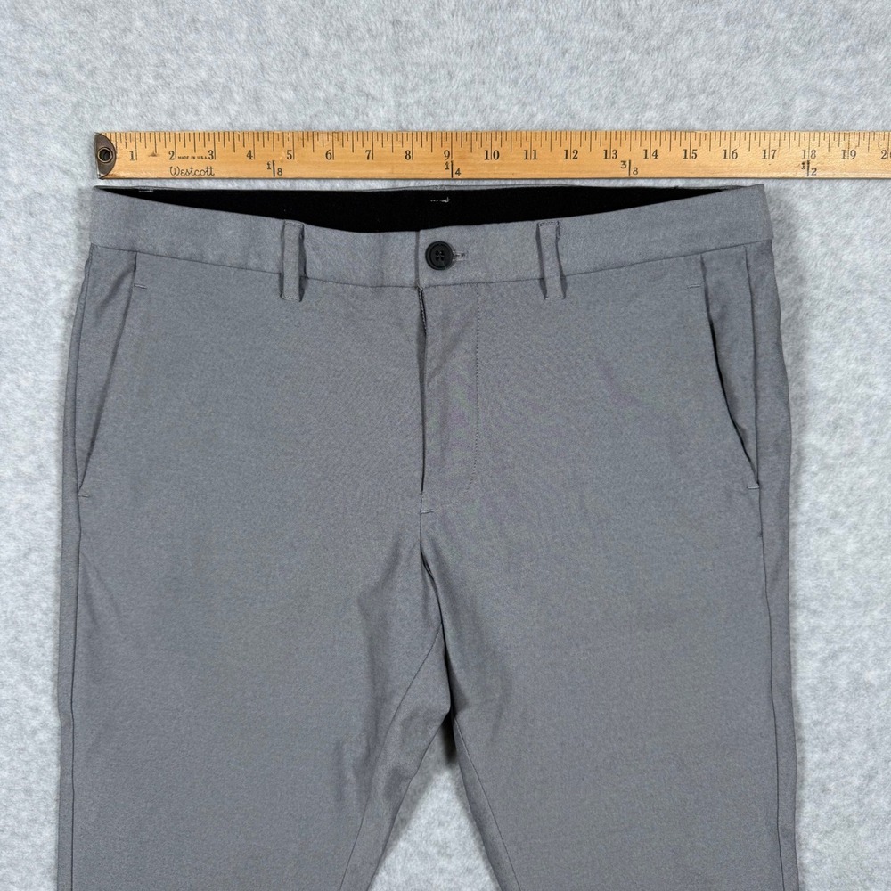 Bonobos Lightweight 5-Pocket Golf Pants Grey 33x34 (Fits 33x32) Tech Trousers - Picture 2 of 15